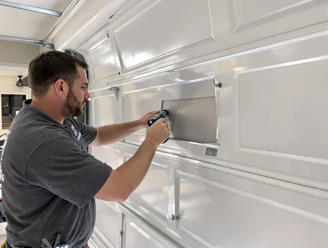 Garage door panel repair by Concord Garage Door Repair in Concord