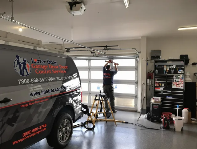 Concord Garage Door Repair team performing same-day garage door repair in Concord