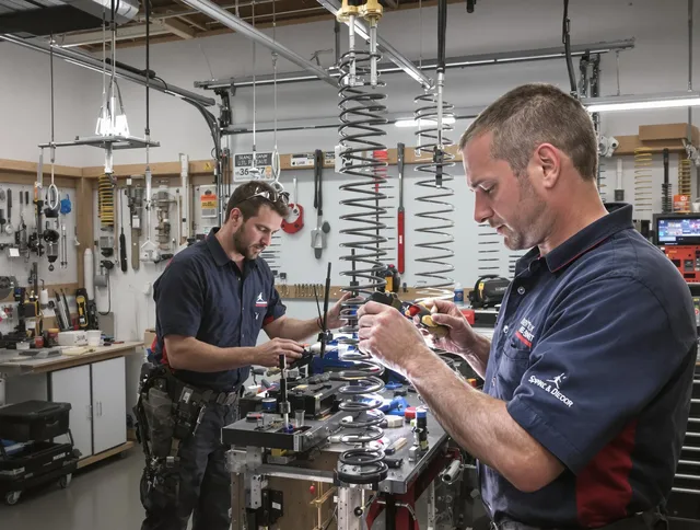 Garage door spring repair service by Concord Garage Door Repair in Concord